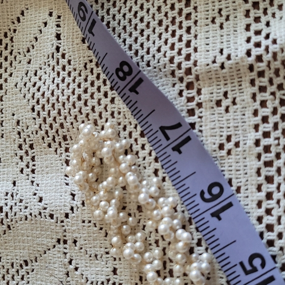 Handmade vintage faux pearl string necklace - repost - Picture 5 of 5